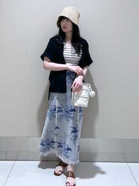「アイテム（帽子）」を使った、mm＊さん（レディース・161cm・30代）の春コーディネート