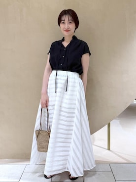 「ROPE'（ロペ）のアイテム」を使った、mm＊さん（レディース・161cm）の春コーディネート
