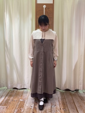 「アイテム（ドレスシューズ）」を使った、hiiragiさん（レディース・152cm）の冬コーディネート