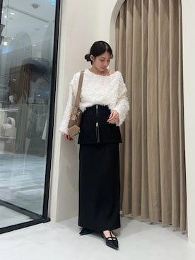 「綺麗めコーデ」｜「アイテム（パンプス）」を使った、nonokalemageさん（レディース・155cm）の冬コーディネート