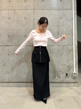 「綺麗めコーデ」｜「アイテム（パンプス）」を使った、nonokalemageさん（レディース・155cm）の冬コーディネート