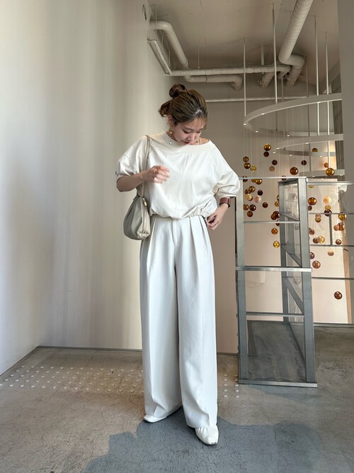 CAPRICIEUX LE'MAGE ドロストボートネックスウェット カプリシュレ