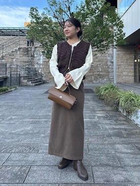 「アイテム（スカート）」を使った、nonokalemageさん（レディース・155cm・20代）の秋コーディネート