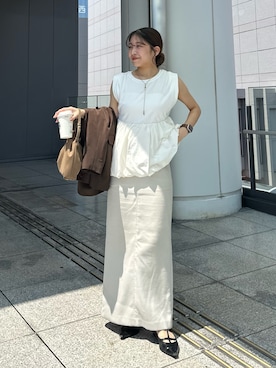 「アイテム（パンプス）」を使った、nonokalemageさん（レディース・155cm・20代）の夏コーディネート