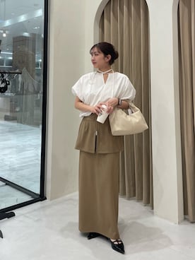 「綺麗めコーデ」｜「アイテム（パンプス）」を使った、nonokalemageさん（レディース・155cm）の春コーディネート