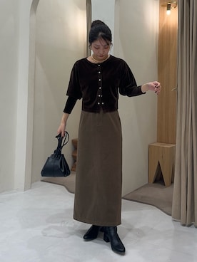 「アイテム（アクセサリー）」を使った、nonokalemageさん（レディース・155cm）の秋コーディネート