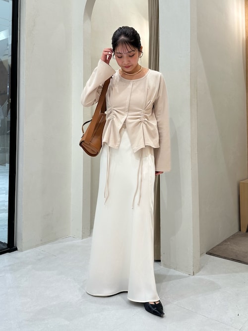 即購入OK カプリシュレマージュ　ドロストリブTシャツ ドロストリブTシャツ | CAPRICIEUX LE'MAGE(カプリシュレ