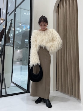 「綺麗めコーデ」｜「アイテム（ブーツ）」を使った、nonokalemageさん（レディース・155cm）の冬コーディネート
