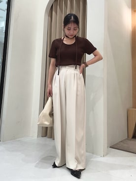 「大人カジュアルコーデ」｜「アイテム（パンプス）」を使った、nonokalemageさん（レディース・155cm）の夏コーディネート