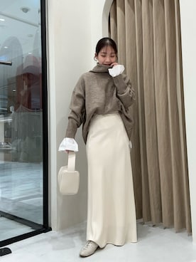 「ワントーンスタイル」｜nonokalemageさん（レディース・155cm）の冬コーディネート