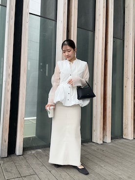 「綺麗めコーデ」｜「アイテム（パンプス）」を使った、nonokalemageさん（レディース・155cm）の春コーディネート