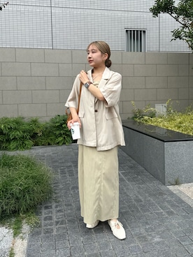 「アイテム（ブルゾン）」を使った、nonokalemageさん（レディース・155cm・20代）の春コーディネート