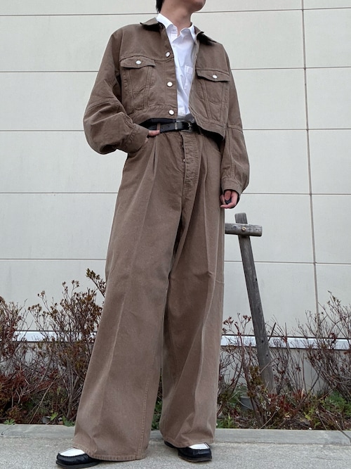 organic FOXbrown denim trousers fitを使った人気ファッション