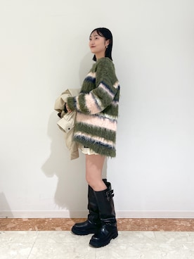 「w closet（ダブルクローゼット）のアイテム（その他パンツ）」を使った、ミナさん（レディース・159cm）の秋コーディネート