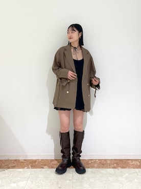 ミナさん（レディース・159cm）の秋コーディネート