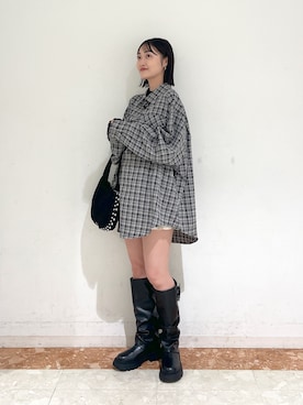 「w closet（ダブルクローゼット）のアイテム」を使った、ミナさん（レディース・159cm）の秋コーディネート