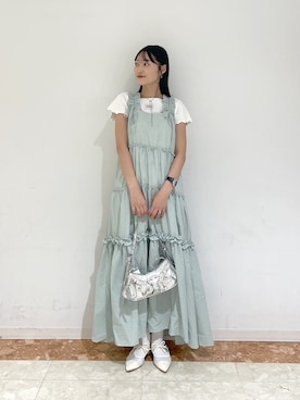 「w closet（ダブルクローゼット）のアイテム」を使った、ミナさん（レディース・159cm）の夏コーディネート