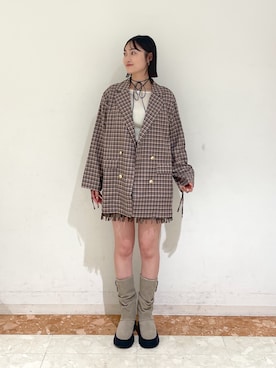 「w closet（ダブルクローゼット）のアイテム」を使った、ミナさん（レディース・159cm）の夏コーディネート