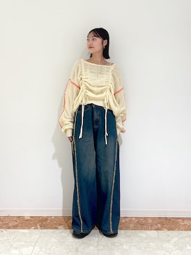 「ワンショルダー」｜ミナさん（レディース・159cm）の秋コーディネート