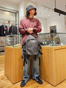 「PENNEYS（ぺニーズ）の『別注』PENNEYS×DOORS　THE FOX 天竺 Long-Sleeve T-Shirts（Tシャツ/カットソー）」を使った、ノブさん（メンズ・173cm）の夏コーディネート