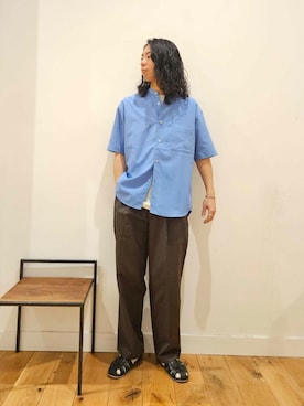 「機能性素材」｜ノブさん（メンズ・173cm）の夏コーディネート