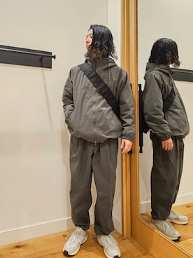 「EKAL（エカル）のアイテム（ジャケット/アウター）」を使った、ノブさん（メンズ・173cm）の冬コーディネート