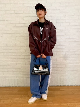 「adidas（アディダス）のアイテム（Tシャツ/カットソー）」を使った、HTさん（レディース・165cm）の秋コーディネート