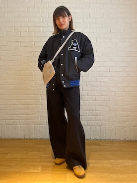 「クセニア・シュナイダー」｜「アイテム（ブルゾン）」を使った、HTさん（レディース・165cm）の秋コーディネート