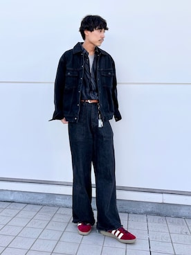 「クセニア・シュナイダー」｜「アイテム（デニムジャケット）」を使った、HKさん（メンズ・165cm）の夏コーディネート