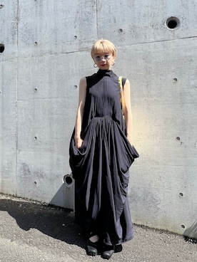「JW Anderson（ジェイダブリューアンダーソン）のアイテム（ワンピース/ドレス）」を使った、Tohさん（レディース・153cm）の夏コーディネート