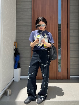 「DRIES VAN NOTEN（ドリスヴァンノッテン）のアイテム」を使った、Tohさん（レディース・155cm）の夏コーディネート