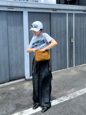 「CELINE（セリーヌ）のアイテム」を使った、Tohさん（レディース・155cm）の夏コーディネート
