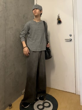 「CALLNE（カルネ）のアイテム」を使った、Kさん（メンズ・163cm）の秋コーディネート