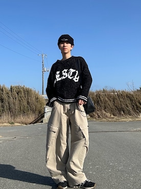 「MSG（エムエスジー）のアイテム（トップス）」を使った、Kさん（メンズ・163cm）の冬コーディネート