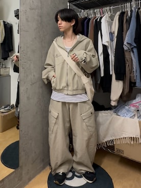 「sedacle（セダクル）のアイテム（パンツ）」を使った、Kさん（メンズ・163cm）の春コーディネート