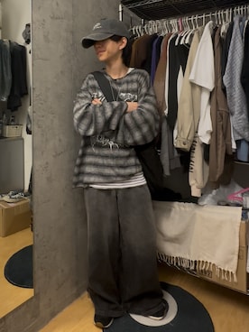「MSG（エムエスジー）のアイテム（Tシャツ/カットソー）」を使った、Kさん（メンズ・163cm）の春コーディネート