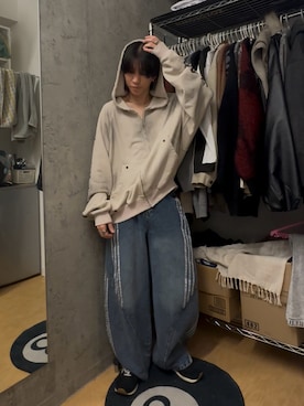 「mushwear（マッシュウェア）のアイテム」を使った、Kさん（メンズ・163cm）の春コーディネート