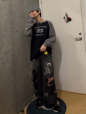 「seyto（セイト）のアイテム」を使った、Kさん（メンズ・163cm）の秋コーディネート