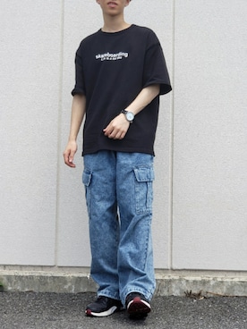 「neos（ネオス）のアイテム」を使った、Kou-さん（メンズ・163cm）の夏コーディネート