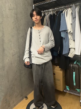 「SINSS（シンス）のアイテム（ブレスレット）」を使った、Kさん（メンズ・163cm）の秋コーディネート