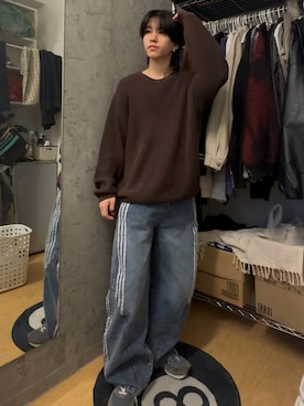 「mushwear（マッシュウェア）のアイテム」を使った、Kさん（メンズ・163cm）の春コーディネート