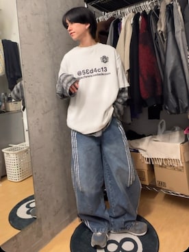 「mushwear（マッシュウェア）のアイテム」を使った、Kさん（メンズ・163cm）の春コーディネート