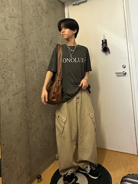 「sedacle（セダクル）のアイテム」を使った、Kさん（メンズ・163cm）の夏コーディネート