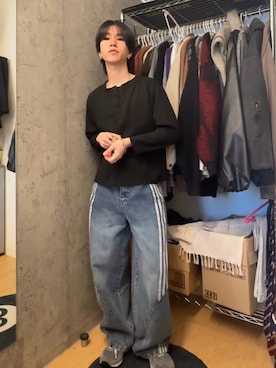 「mushwear（マッシュウェア）のアイテム」を使った、Kさん（メンズ・163cm）の春コーディネート