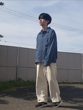 「coca（coca）（コカ）のアイテム（パンツ）」を使った、Kou-さん（メンズ・163cm）の秋コーディネート