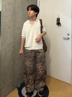 「neos（ネオス）のアイテム」を使った、Kさん（メンズ・163cm）の夏コーディネート