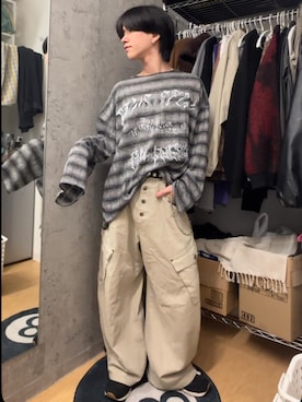 「sedacle（セダクル）のアイテム（パンツ）」を使った、Kさん（メンズ・163cm）の春コーディネート