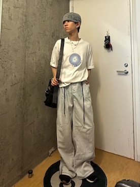 「JOHNNY WOLF（ジョニーウルフ）のアイテム」を使った、Kさん（メンズ・163cm）の夏コーディネート
