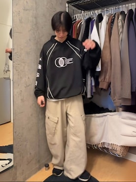 「sedacle（セダクル）のアイテム（パンツ）」を使った、Kさん（メンズ・163cm）の春コーディネート