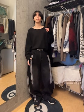 「mushwear（マッシュウェア）のアイテム」を使った、Kさん（メンズ・163cm）の春コーディネート